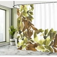 thumbnail image 4 of Ambesonne Floral Shower Curtain, Watercolor Look Flowers Art, 69"Wx70"L, Umber White, 4 of 4