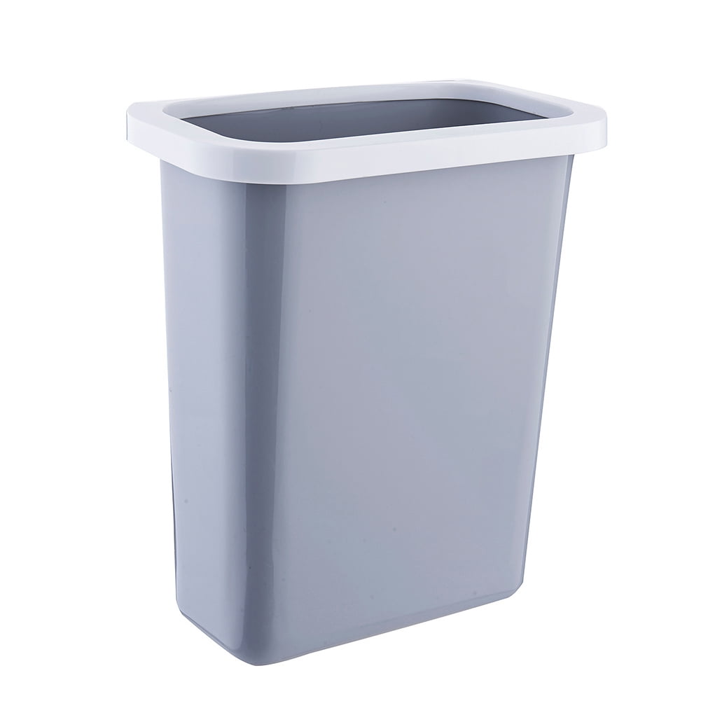 Basket Wastebaskets Hanging Trash Can Waste Bins Deskside Recycling gray 