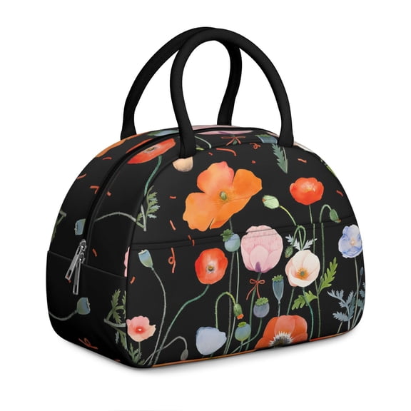 Alice in Wonderland Lunch Box - "Eat Me" Toadstool Design, Leakproof Insulated Cooler for Tea Parties