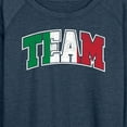 thumbnail image 3 of Instant Message - Team Italy - Women's Lightweight French Terry Long Sleeve Shirt, 3 of 6
