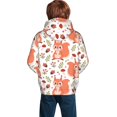thumbnail image 3 of Bingfone Squirrel And Pattern Youth Classic Hoodies Soft Hooded Pullover Sweatshirts for Girls and Boys, 3 of 6