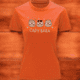 thumbnail image 3 of Playera Blusa Con Impresion De 3 Capybaras Bebes Fashion Ropa para Mujer Capibara Color Anaranjado Talla Chica Marca Emil SaEs, 3 of 4