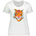 thumbnail image 3 of Inktastic Tiger Head Women's Plus Size T-Shirt, 3 of 5