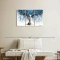 thumbnail image 2 of Elephant Stock Natural Continual Wall Art - Horizontal Multi Panel Canvas - Living Room Wall Decor - Floral And Botanical Multi Panel - Blue And Gray Decor By Ashvin Harrison - 33" x 20", 2 of 4