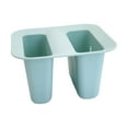 thumbnail image 2 of Large Plastic Sink Drain Basket Food Grade Double Drainer Vegetable Fruit Storage Basket Kitchen Organizer Dishwasher Safe Durable Green, 2 of 7