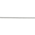 thumbnail image 2 of 925 Sterling Silver 1.5mm Diamond-cut Round Spiga Chain Necklace 26 inch for Female, 2 of 4