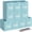 Blue-11", variant on 11" Navy Blue Fabric Cube Storage Bin Set of 10