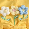 thumbnail image 5 of Karoyedx Summer Baby Girl Clothes Baby Girl Romper Dress Lace Tulle Tutu Bodysuit Jumpsuit Flowers Embroidery Skirt Infant Girl Spring Summer Clothes Yellow Size,9-12 Months, 5 of 5