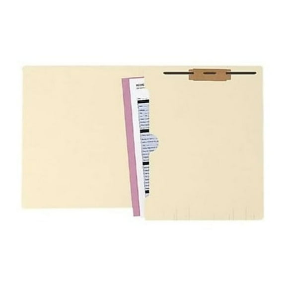Medical Arts Press Full Pocket End Tab Fastener Folders, Manila, 50/Box 50664
