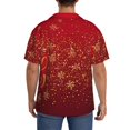 thumbnail image 3 of Gukieu Merry Christmas Print Men's Short-sleeved Shirts, Button-down Pocket Shirts, T-shirts, Beach Vacation Travel Summer Clothing-X-Large, 3 of 5