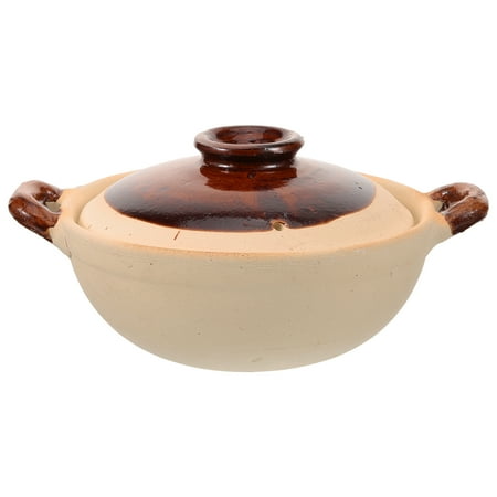 

Kelingqi Clay Cooking Pot Stew Pot Kitchen Soup Pot Home Clay Casserole For Simmering 500ml
