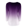 thumbnail image 4 of Long Sleeve Tops Pullover Sweaters for Women Casual Solid Long Sleeve Jumper Sweaters Blouse Sweaters for Women Purple XXXL, 4 of 5
