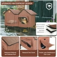 thumbnail image 4 of Heated Outdoor Cat House Weatherproof for Winter - Extra Large Heated Cat House for Outside, Elevated Bed, Escape Door, Fully Insulated Feral Cat Shelter for Multiple Cats Small Dogs, Easy Assembly, 4 of 8