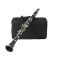 thumbnail image 1 of Graflsoa Bb Flat Clarinet with Black Bakelite Body, Silver Keys, and Accessories Including Case, Reed, and Cleaning Cloth, 1 of 7