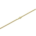 thumbnail image 3 of LoveBling 14k Yellow Gold 2mm Solid Curb Cuban Chain Necklace(Available in Lengths 16" - 24") (22), 3 of 4