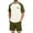 Army Green-B#190511BB, variant on Mens Pajamas Set Summer Cotton 2 Piece Pj Set Short Sleeve Pjs 2 Piece Soft Comfy Sleep Set with Pocket