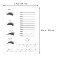 thumbnail image 2 of CRILSTYLEO Eyelash Display Board Acrylic Transparent For Makeup Artist Professionals 1Pack 8.3x5.8in, 2 of 8