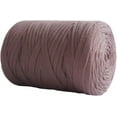 thumbnail image 2 of Nvzi 250g 8.1oz Soild Color Fancy Yarns DIY Bag Handbag Carpet Cushion Cotton Cloth T-Shirt Yarn Knitting Crochet Yarn Pet Cave Basket Crochet Bag Fabric Yarn, Brown, 2 of 5