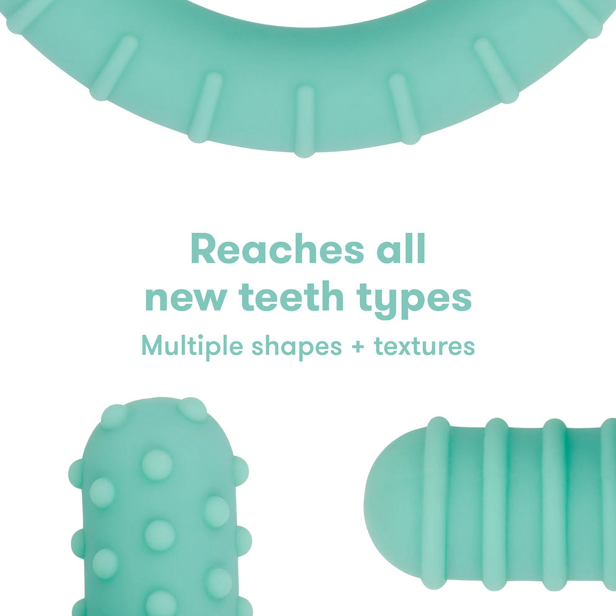 Frida Baby Get-A-Grip Teether for Babies, Teal, 3+ Months