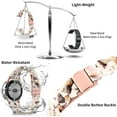 thumbnail image 3 of MYKOMI Compatible with Google Pixel Watch 4 3 41MM/Pixel watch 2 1 Bands Women, Stylish Resin Bracelet Replacement Bands Adjustable Wristband, 3 of 5