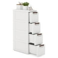 thumbnail image 1 of Costway 1 PCS 4-Drawer Narrow Rolling Storage Cabinet with Pull Handles Built-in Wheels, 1 of 10