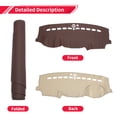 thumbnail image 4 of Cubierta de tablero, alfombrilla de tablero para Jeep Grand Cherokee 2011-2021, cuero sintético marrón, 1 pieza, antideslizante para el interior del automóvil, 4 of 7