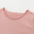 thumbnail image 4 of Teen Summer Casual Tops New Toddler Kids Girls Fashion Cute Solid Color Breathable Soft Short Sleeve Tops Style B-54 Pinky 3 Years, 4 of 9