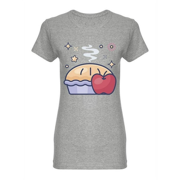 Apple Pie Design Shaped Tee Women's -Image by Shutterstock