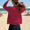 thumbnail image 3 of Fmbrln Women's Zip Up Bomber Jacket Stand Collar Raglan Long Sleeve Jackets with Pockets Fall Casual Trendy Outerwear, 3 of 6