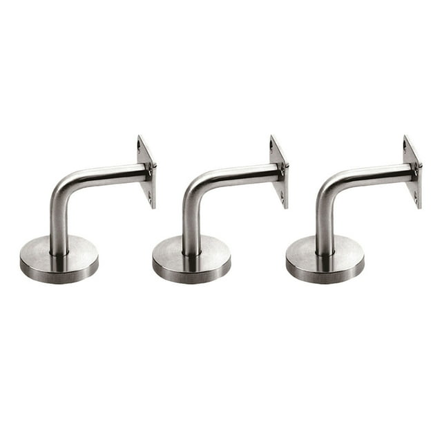 FRCOLOR Support de Main Courante 3 Pcs Support Mural en Acier Inoxydable Solide Professionnel, 3.94"X2.36"X1.97 Pouces