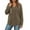 Coffee, variant on Plain V Neck Hoodies for Women Fall Winter Long Sleeve Casual Loose Basic Hooded Sweatshirt Pullover Tops