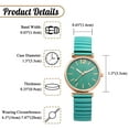 thumbnail image 2 of Avaner Women's Elastic Strap Watches: Stretch Band Bracelet Analog Quartz Ladies Classic Wrist Watches, 2 of 8