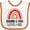 White and Orange, variant on Inktastic Grammy and Papa Love Me Granddaughter Rainbow Girls Baby Bib