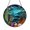 Acrylic 3.5 Inch, variant on Ocean Coral Reef Scene Stained Glass Style Window Suncatcher Decor, Exotic Marine Home Accent Gift