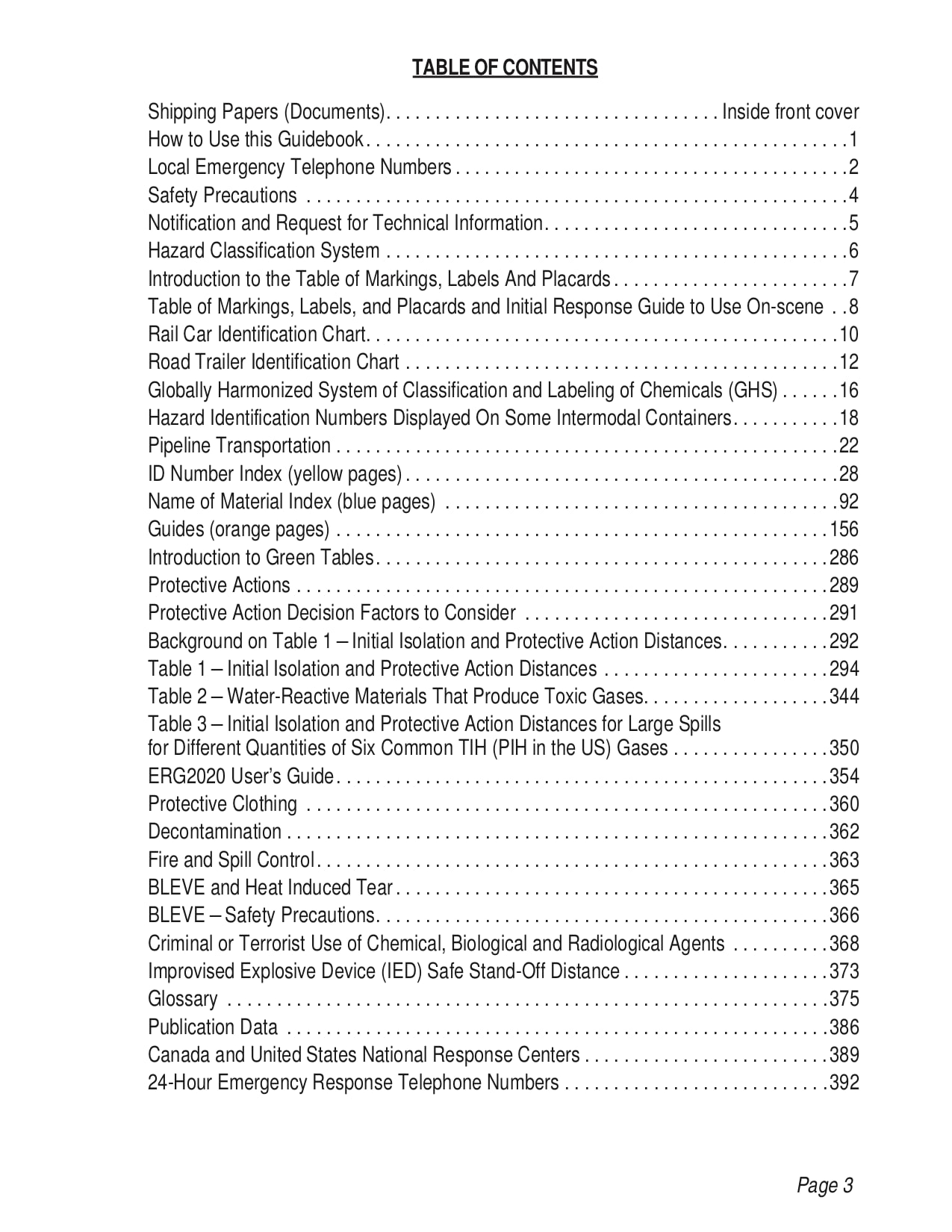 2020 Emergency Response Guidebook (ERG) 10pk. English 5.5" x 7.5