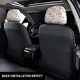 thumbnail image 3 of Kdxio Cat And Rabbit Pattern Print 2 Piece Car Head Rest Covers Set Auto Front/Rear Seats Headrest Cover Universal Fit Most Cars,Sedan, SUV, 3 of 9
