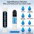 thumbnail image 2 of REJODA-Inline Water Filter for Refrigerator and Ice Maker(1 Pack),1/4" Push Connect Post Carbon Filter Replacement for Reverse Osmosis Water System,Include 1/4" Water Line and Quick Connect Fittings, 2 of 4