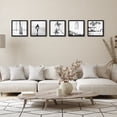 thumbnail image 7 of Americanflat 12x12 Picture Frame with Polished Plexiglass 5 Pack Galleria Collection Square Frames - Black, 7 of 7