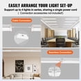 thumbnail image 4 of 4FT LED Wraparound Light, 40W, 4500LM Flush Mount LED Shop Light, 6500K Daylight LED Kitchen Ceiling Lighting Fixtures, for Garage Office Laundry Craft Room Fluorescent Tube Replacement, FCC, 4 of 7