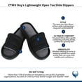 thumbnail image 5 of CTM Boy's Lightweight Open Toe Slide Slippers, 5 of 5