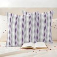 thumbnail image 4 of Outdoor Pillow Covers Pack of 2, Abstract Purple Gray Wavy Stripes Waterproof Throw Pillowcase Cushion Cases, Modern Morocco Texture Decorative Pillow Cover for Couch Sofa Home Bed Patio, 4 of 9