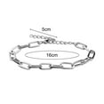 thumbnail image 5 of Yesbay Women Bracelet Adjustable Length Hollow Out Chain Polished Electroplated Stainless Lightweight Punk Hip Hop Cool Bangle Wrist Ring Jewelry, 5 of 7
