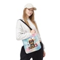 thumbnail image 2 of Happy Birthday Cute Puppy Yorkshire Terrier with Cake Gifts Party Hat All Over Print 3D Canvas Tote Bag Yorkie Dog Lover Gifts Reusable Handbag - 00029, 2 of 5
