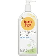 Burt's Bees Ultra Gentle Baby Lotion with Aloe for Sensitive Skin, 12 oz
