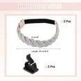 thumbnail image 2 of Uxcell 2 Pairs High Heels Shoe Straps, Rhinestone Elastic Shoe Straps Heels Detachable Ankle Straps Replacement Shoelace Crystal for Women Loose Slippers Sandals, Silver+Gradient Silver, 2 of 7
