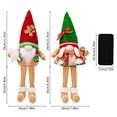 thumbnail image 2 of 2PCS Christmas Gnomes Plush with LED Light, Handmade Lighted Swedish Tomte Santa with Gingerbread Scandinavian Figurine Plush Glowing Up Elf Doll Gnome Ornaments Christmas Decorations Home Decor, 2 of 9