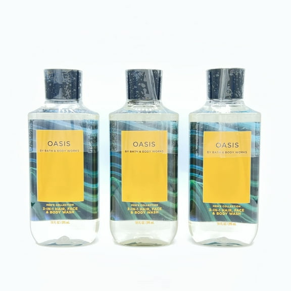 Bath & Body Works Oasis Men's 10oz Body Wash 3-Piece Set