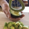 thumbnail image 1 of Herramienta de cocina de acero inoxidable para cortar frutas en rodajas perfectas Cortador y separador de aguacate sin esfuerzo, 1 of 6