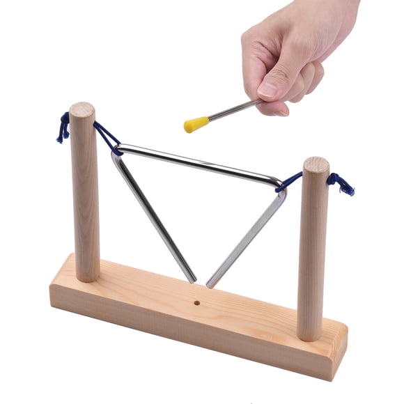 Riwcyla Inch Triangle Musical Instrument Early Percussion Instrument with Sturdy Base , perfect for daily use, outdoor activities, travel & casual occasions...