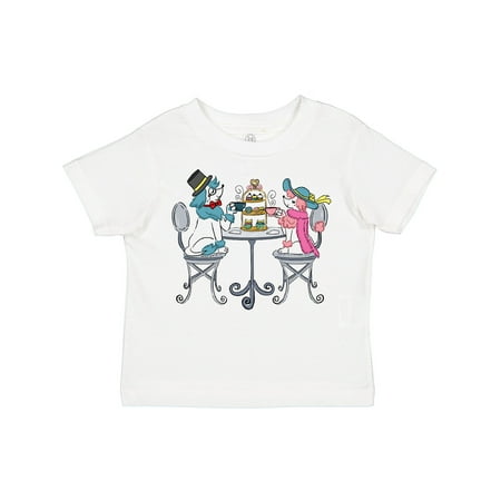 

Inktastic Colorful French Poodles with Tea Gift Toddler Boy or Toddler Girl T-Shirt